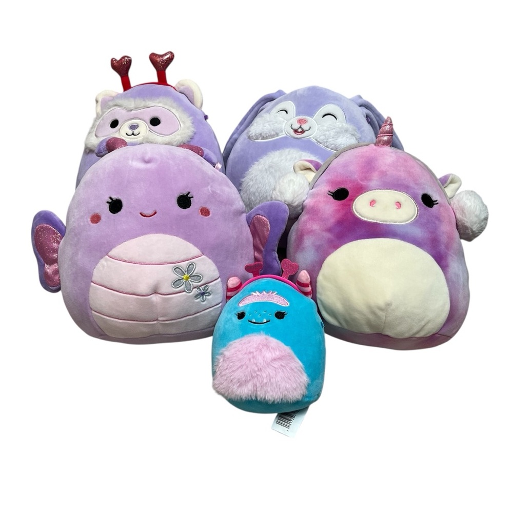 Squishmallows Purple Bundle of Plushies